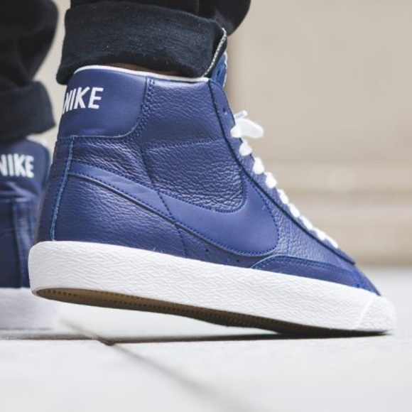 NWT Nike Blazer MID PRM LE Binary Blue M AUTHENTIC - Picture 4 of 8